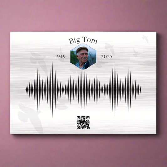 ✨ Brushed Aluminum Soundwave Tribute